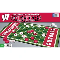 Wisconsin Badgers NCAA Checkers Set