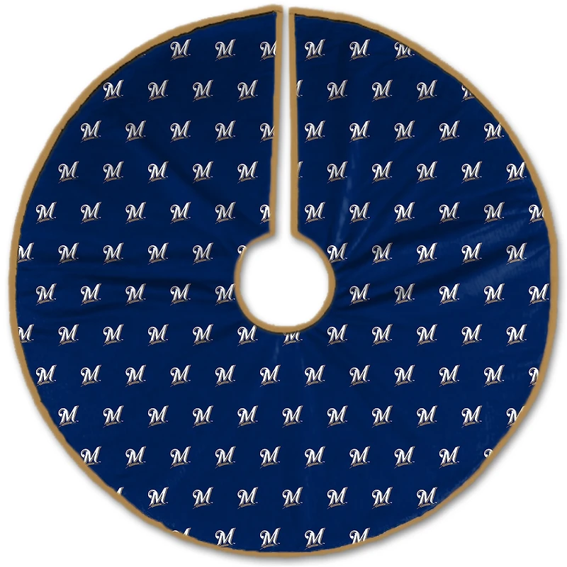 Milwaukee Brewers Microplush Christmas Tree Skirt