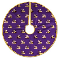 LSU Tigers Microplush Christmas Tree Skirt