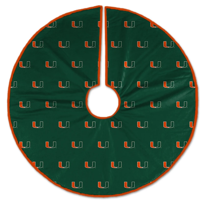 Miami Hurricanes Microplush Christmas Tree Skirt