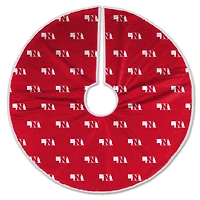 Nebraska Huskers Microplush Christmas Tree Skirt