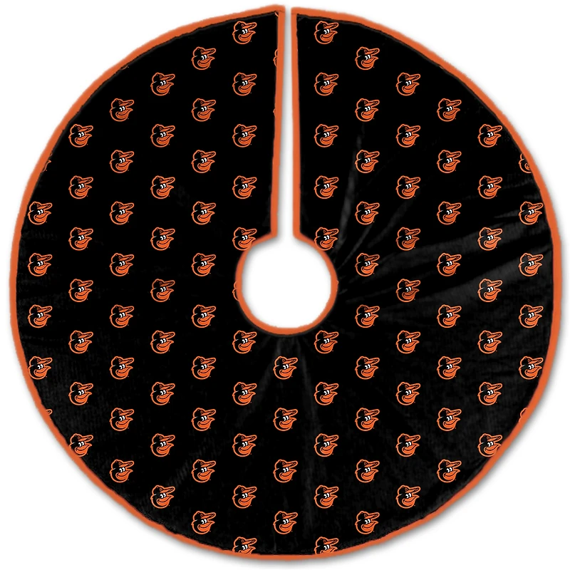 Baltimore Orioles Microplush Christmas Tree Skirt