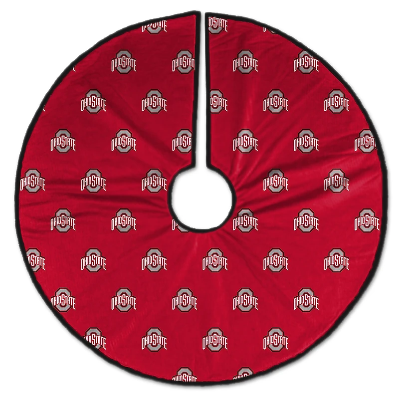 Ohio State Buckeyes Microplush Christmas Tree Skirt