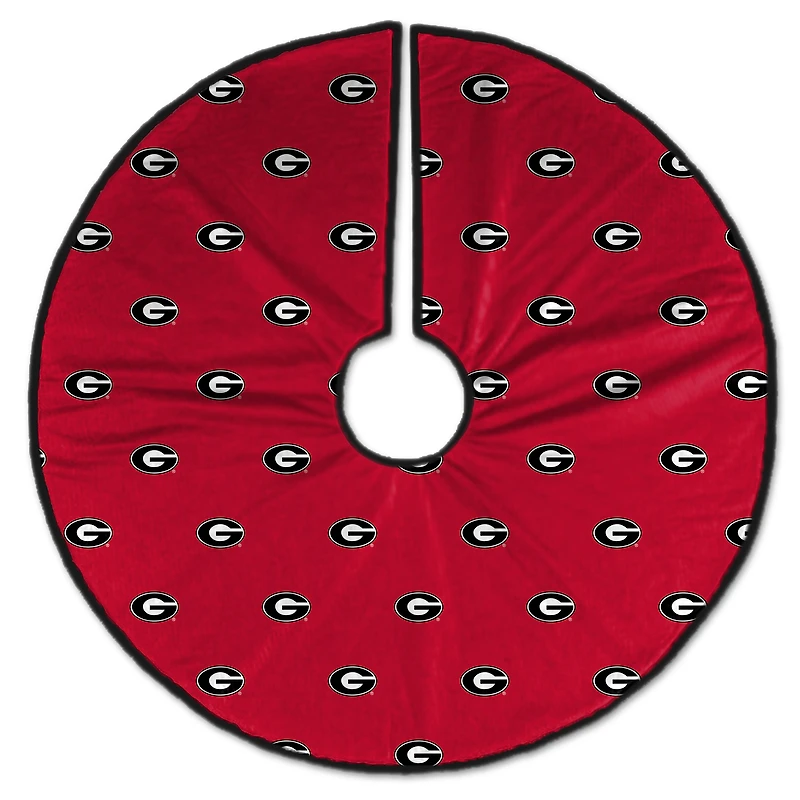 Georgia Bulldogs Microplush Christmas Tree Skirt