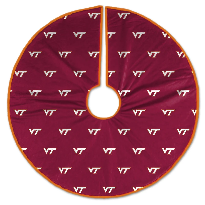 Virginia Tech Hokies Microplush Christmas Tree Skirt