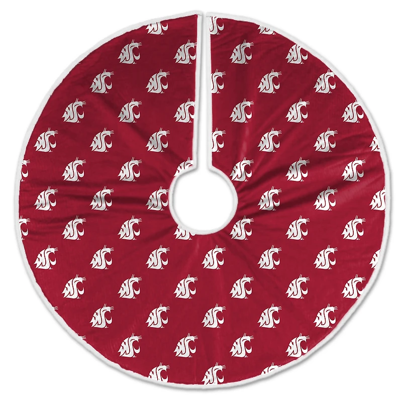 Washington State Cougars Microplush Christmas Tree Skirt