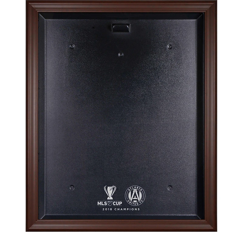 Atlanta United FC 2018 MLS Cup Champions Brown Framed Team Logo Jersey Display Case