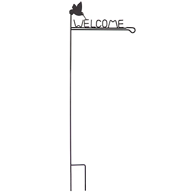 Welcome Garden Flag Stand