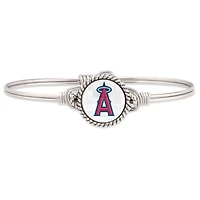 Women's Luca + Danni Silver Los Angeles Angels Petite Bangle Bracelet