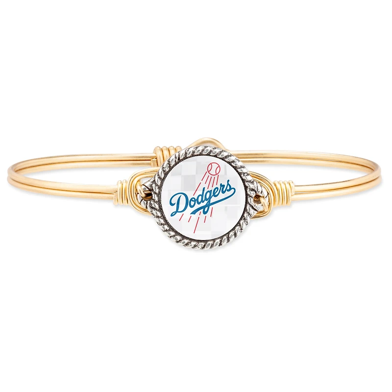 Women's Luca + Danni Gold Los Angeles Dodgers Petite Bangle Bracelet