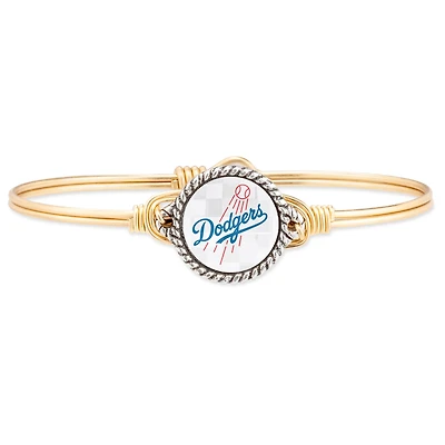 Women's Luca + Danni Gold Los Angeles Dodgers Petite Bangle Bracelet