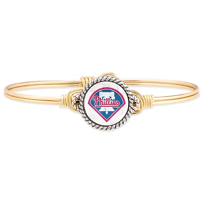 Women's Luca + Danni Gold Philadelphia Phillies Petite Bangle Bracelet