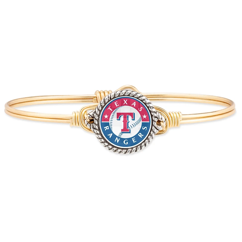 Women's Luca + Danni Gold Texas Rangers Petite Bangle Bracelet
