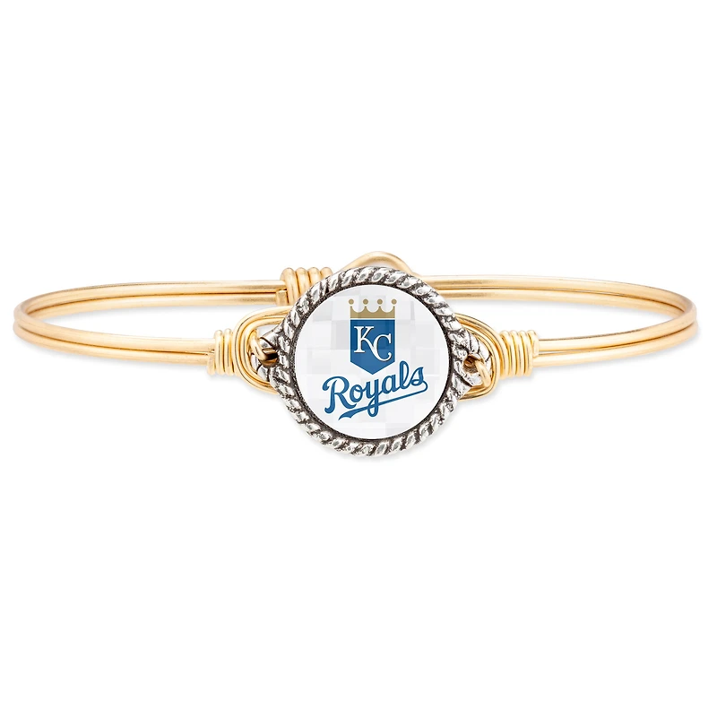 Women's Luca + Danni Gold Kansas City Royals Petite Bangle Bracelet