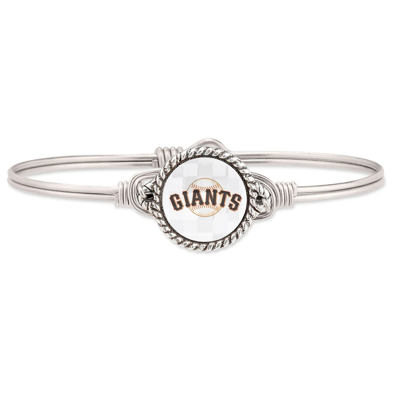Women's Luca + Danni Silver San Francisco Giants Petite Bangle Bracelet