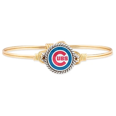 Women's Luca + Danni Gold Chicago Cubs Bangle Bracelet
