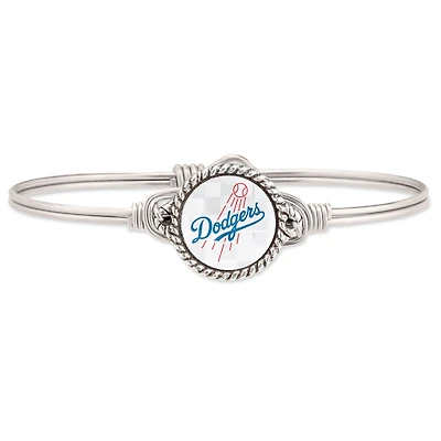 Women's Luca + Danni Silver Los Angeles Dodgers Bangle Bracelet