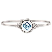Women's Luca + Danni Silver Tampa Bay Rays Bangle Bracelet