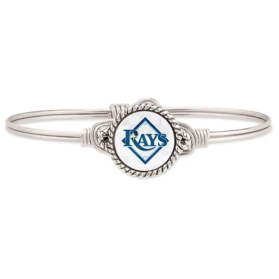Women's Luca + Danni Silver Tampa Bay Rays Bangle Bracelet