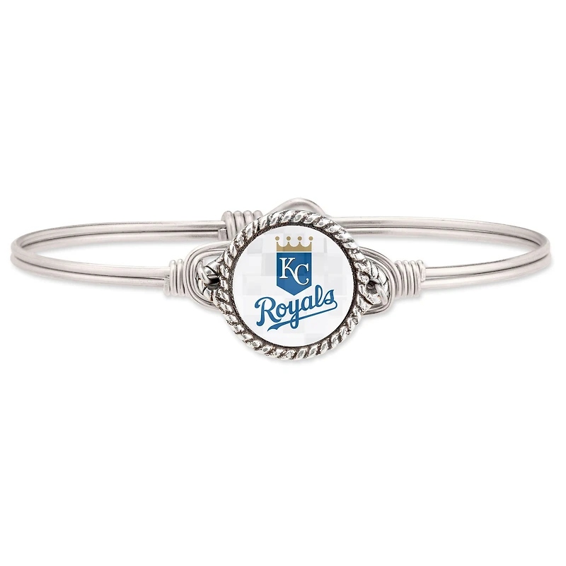 Women's Luca + Danni Silver Kansas City Royals Bangle Bracelet