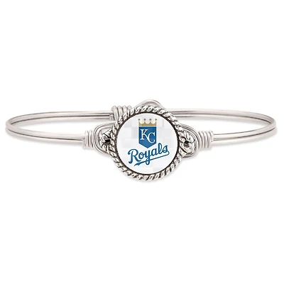 Women's Luca + Danni Silver Kansas City Royals Bangle Bracelet