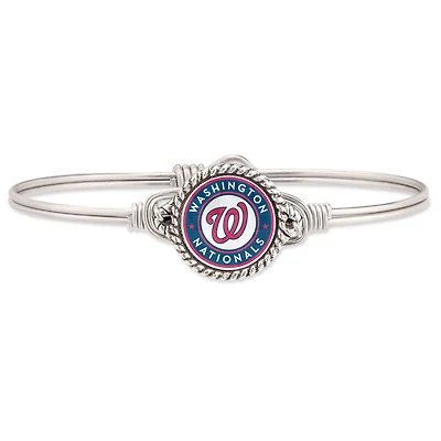 Women's Luca + Danni Silver Washington Nationals Bangle Bracelet