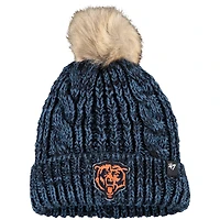 Women's '47 Navy Chicago Bears Meeko Cuffed Knit Hat with Pom