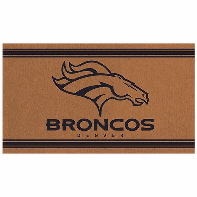 Brown Denver Broncos 30'' x 18'' Logo Turf Mat