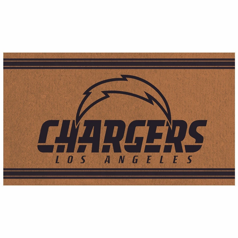 Los Angeles Chargers 16" x 28" Logo Turf Mat