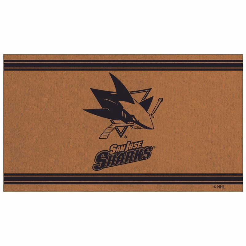 San Jose Sharks 16" x 28" Logo Turf Mat