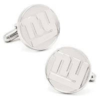 Men's Silver New York Giants Cufflinks