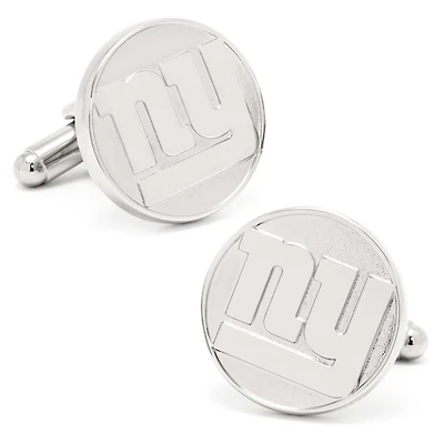 Men's Silver New York Giants Cufflinks