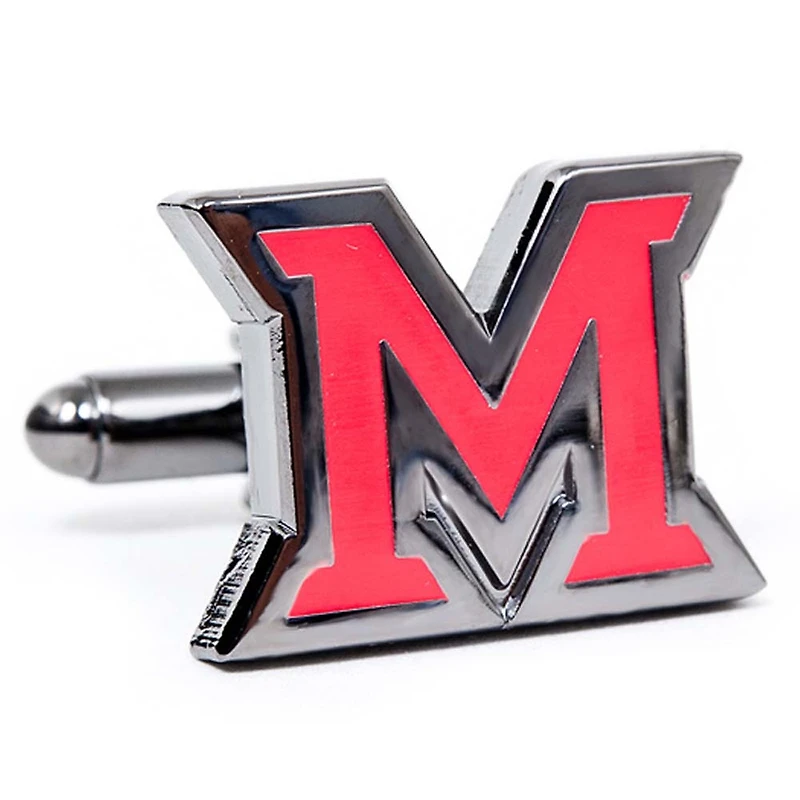 Men's Red Miami University RedHawks Cufflinks