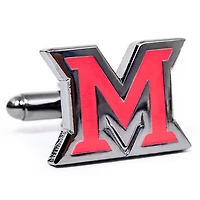Men's Red Miami University RedHawks Cufflinks