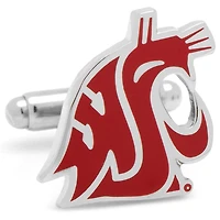 Men's Crimson Washington State Cougars Cufflinks