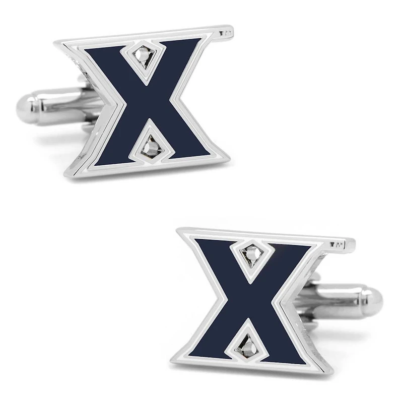 Men's Navy Xavier Musketeers Cufflinks