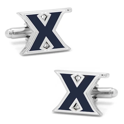 Men's Navy Xavier Musketeers Cufflinks