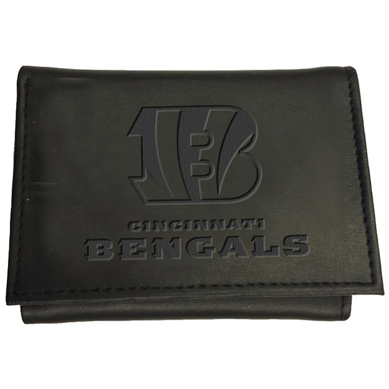Men's Black Cincinnati Bengals Hybrid Tri-Fold Wallet