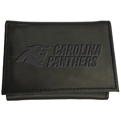 Men's Black Carolina Panthers Hybrid Tri-Fold Wallet