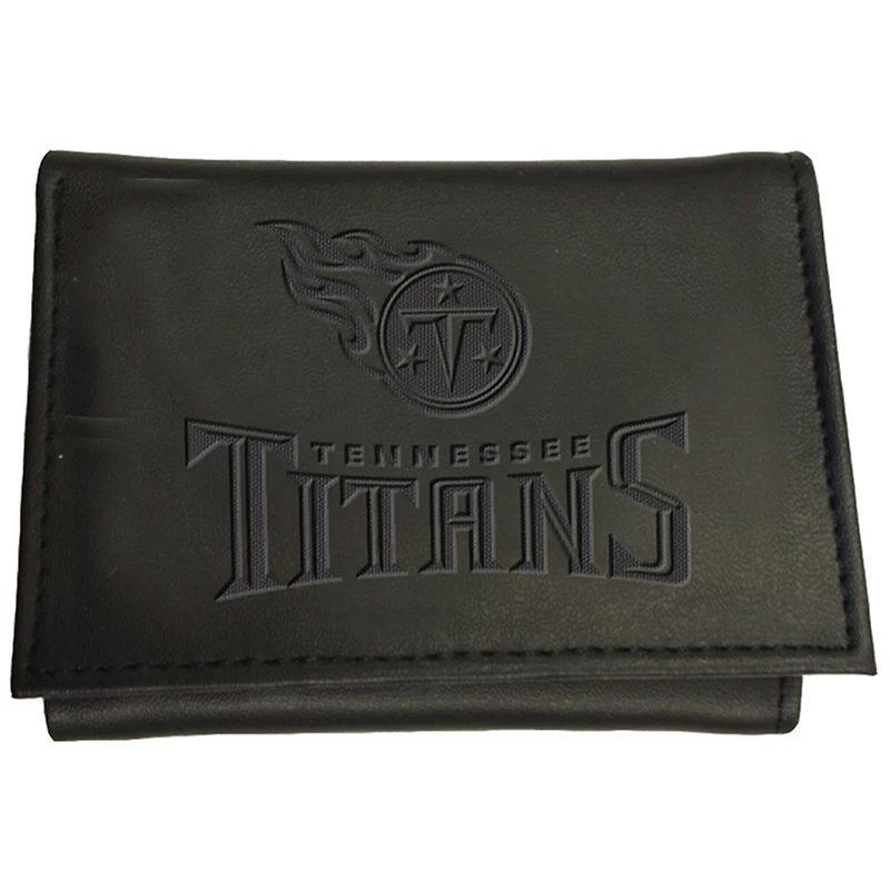 Men's Black Tennessee Titans Hybrid Tri-Fold Wallet