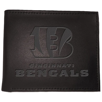 Men's Black Cincinnati Bengals Hybrid Bi-Fold Wallet