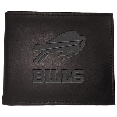 Men's Black Buffalo Bills Hybrid Bi-Fold Wallet