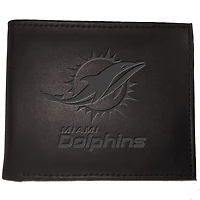 Men's Black Miami Dolphins Hybrid Bi-Fold Wallet