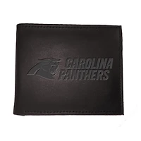 Men's Black Carolina Panthers Hybrid Bi-Fold Wallet