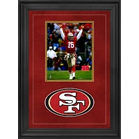 Joe Montana San Francisco 49ers Deluxe Framed Autographed 8" x 10" Hands Up Photograph