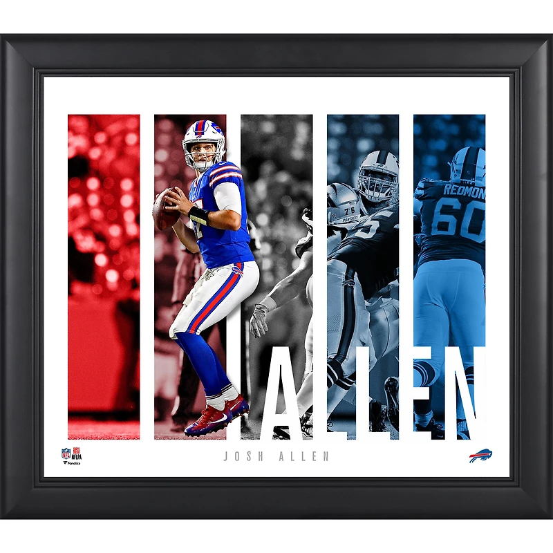 Josh Allen Buffalo Bills Framed 15" x 17" Player Panel Collage