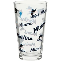 Miami Marlins Full Wrap Pint Glass