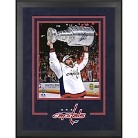 Alex Ovechkin Washington Capitals Deluxe Framed Autographed 16" x 20" 2018 Stanley Cup Champions Raising Cup Photograph