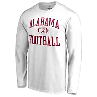 Men's White Alabama Crimson Tide First Sprint Long Sleeve T-Shirt