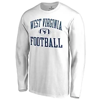 Men's White West Virginia Mountaineers First Sprint Long Sleeve T-Shirt